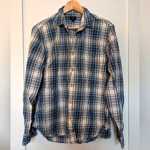 J. Crew Plaid Shirt, Light Blue